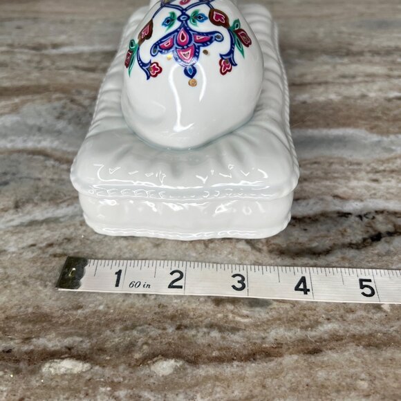 Vintage Elizabeth Arden Byzantium Egyptian Cat Trinket box Made in Japan - Picture 9 of 9